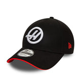 Haas cap, NEW ERA, 9FORTY, team, black, 2024