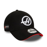 Haas cap, NEW ERA, 9FORTY, team, black, 2024