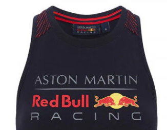 Camiseta de mujer Red Bull con logotipo, azul, 2020