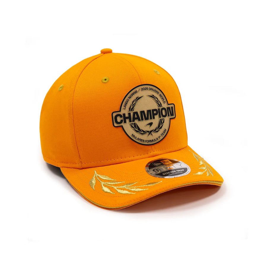 McLaren cap, World Champion 2025, Lando Norris, New Era, 9FIFTY, orange
