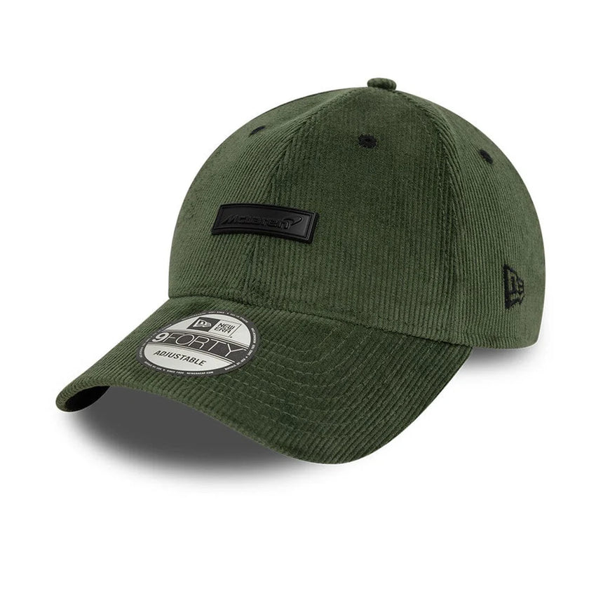 Gorra McLaren, New Era, de pana, verde