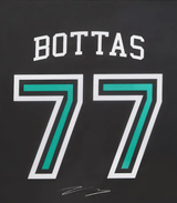 Bandera de Mercedes, Valtteri Bottas, 120 x 90 cm, negra, 2021