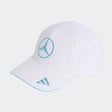 Mercedes cap, team, adidas, George Russell, white