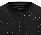 Camiseta Mercedes de lunares para hombre, negra