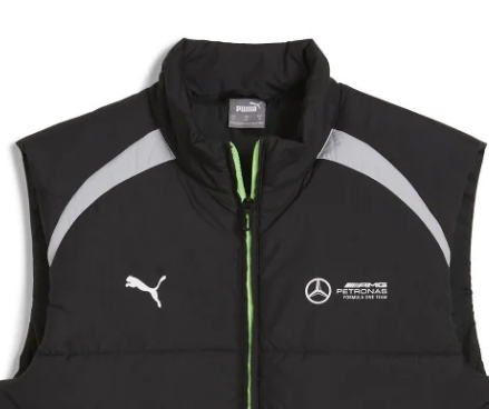 Chaleco Mercedes, Puma, acolchado, negro