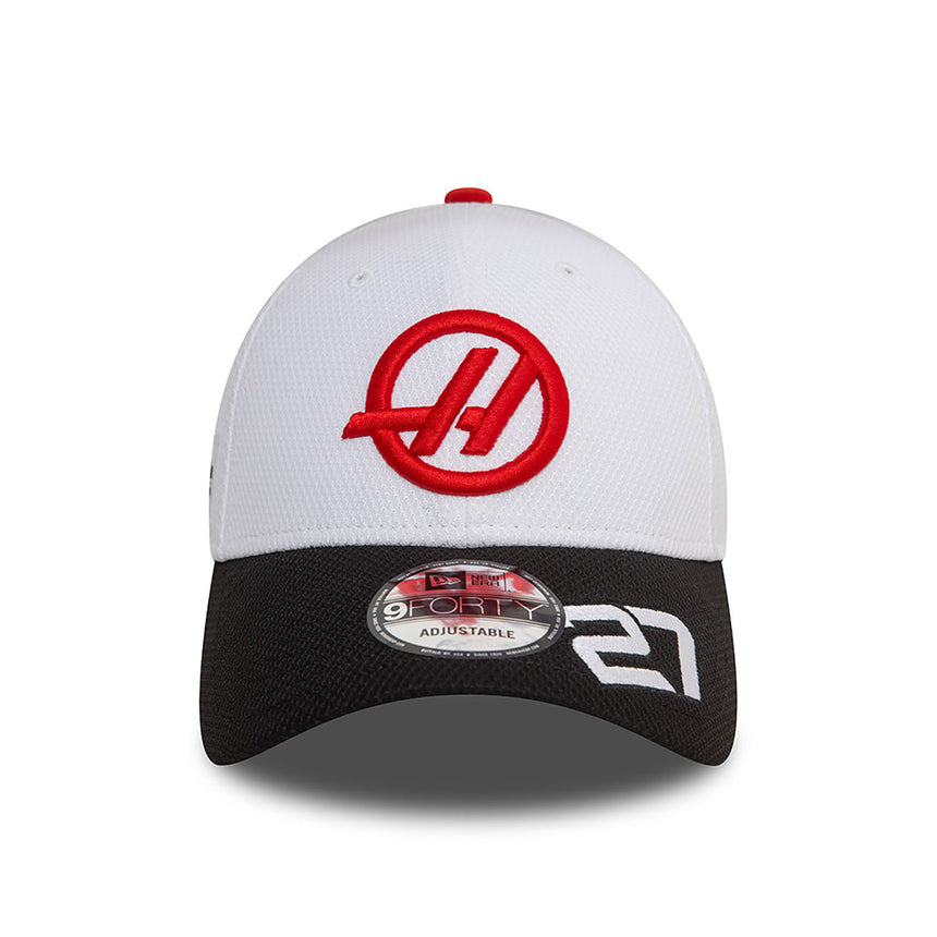 Gorra Haas, New Era, 9FORTY, Nico Hülkemberg, Adulto, Blanca, 2024