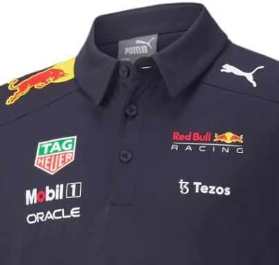 Polo infantil del equipo Red Bull, azul, 2022