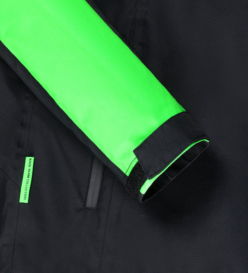 Chaqueta Kick Sauber CODE ZERO, equipo, impermeable, negra, 2024