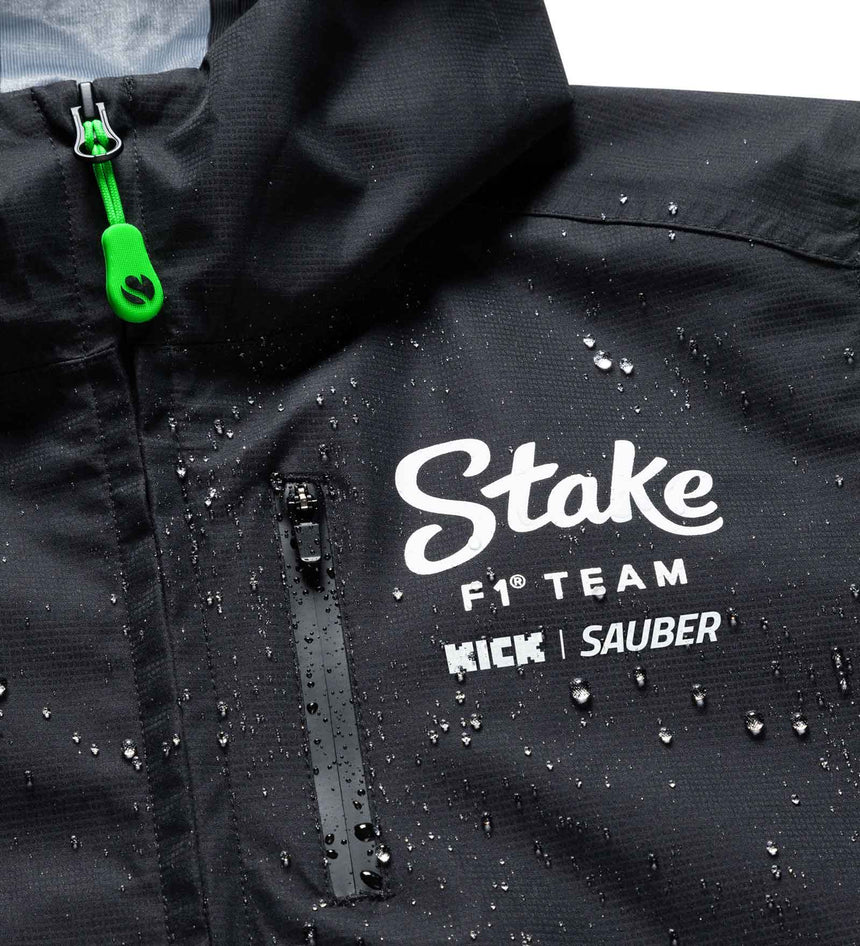 Chaqueta Kick Sauber CODE ZERO, equipo, impermeable, negra, 2024