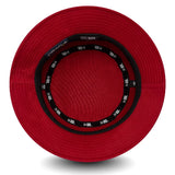 Red cap inside view with ORACLE lettering