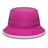 Pink bucket hat with flat view