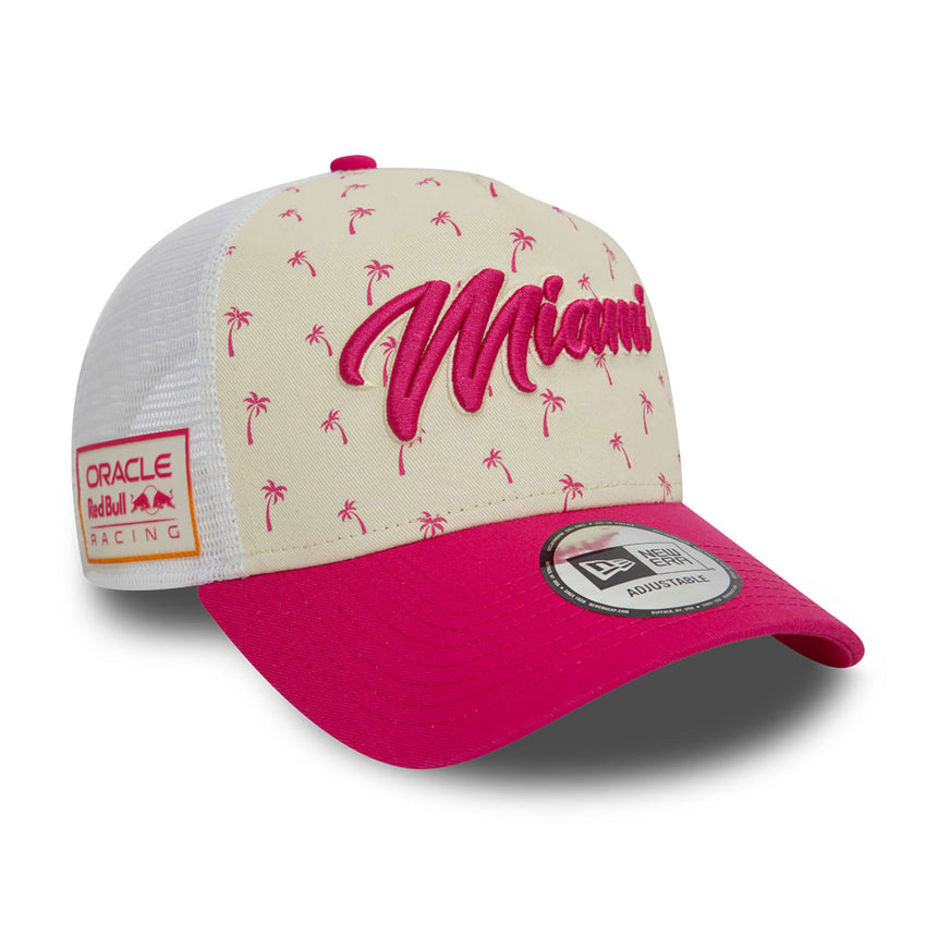 Gorra Red Bull, New Era, Miami, gorra de trucador, adulto, blanca, 2024
