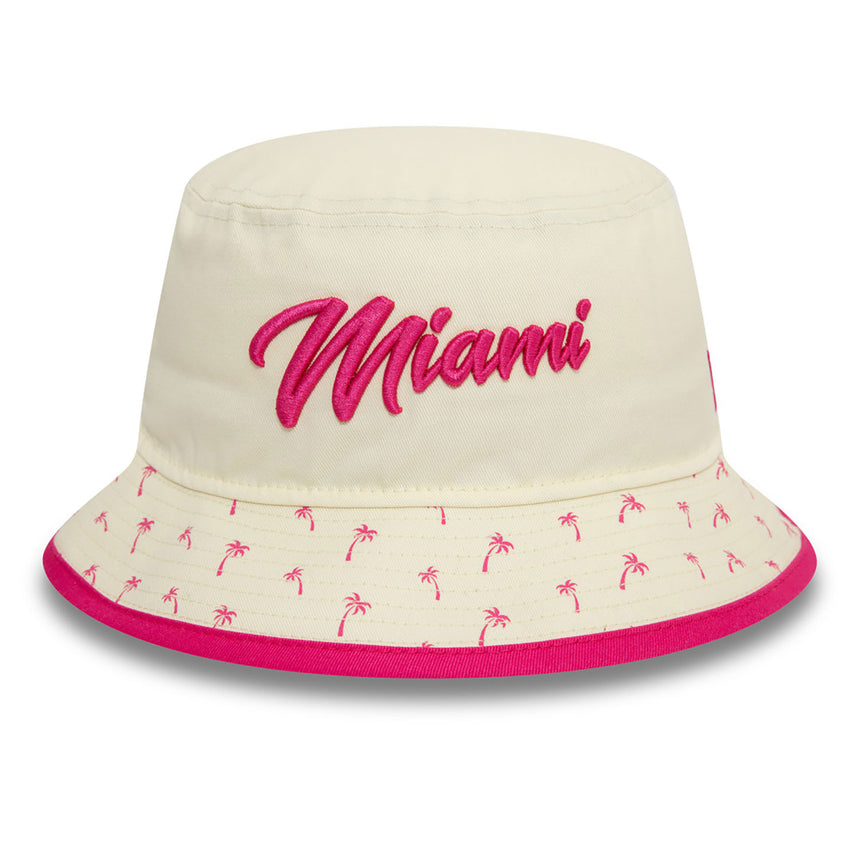 Gorra de pescador Red Bull, New Era, Miami, para adulto, blanca, 2024