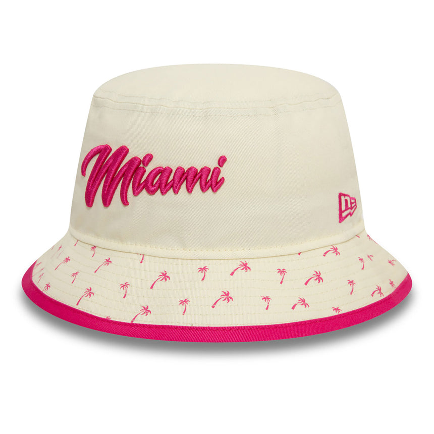 Gorra de pescador Red Bull, New Era, Miami, para adulto, blanca, 2024