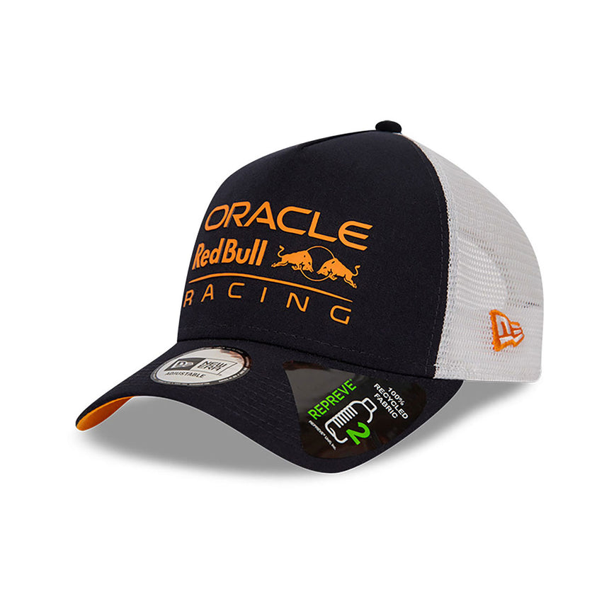 Gorra Red Bull, NEW ERA, estilo camionero, sostenible, azul
