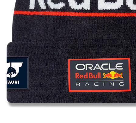 Red Bull Racing Cuff Knit Cap, Max Verstappen, New Era,Blue 🔥