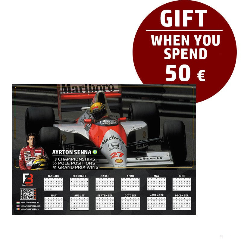 Senna Race calendar gift