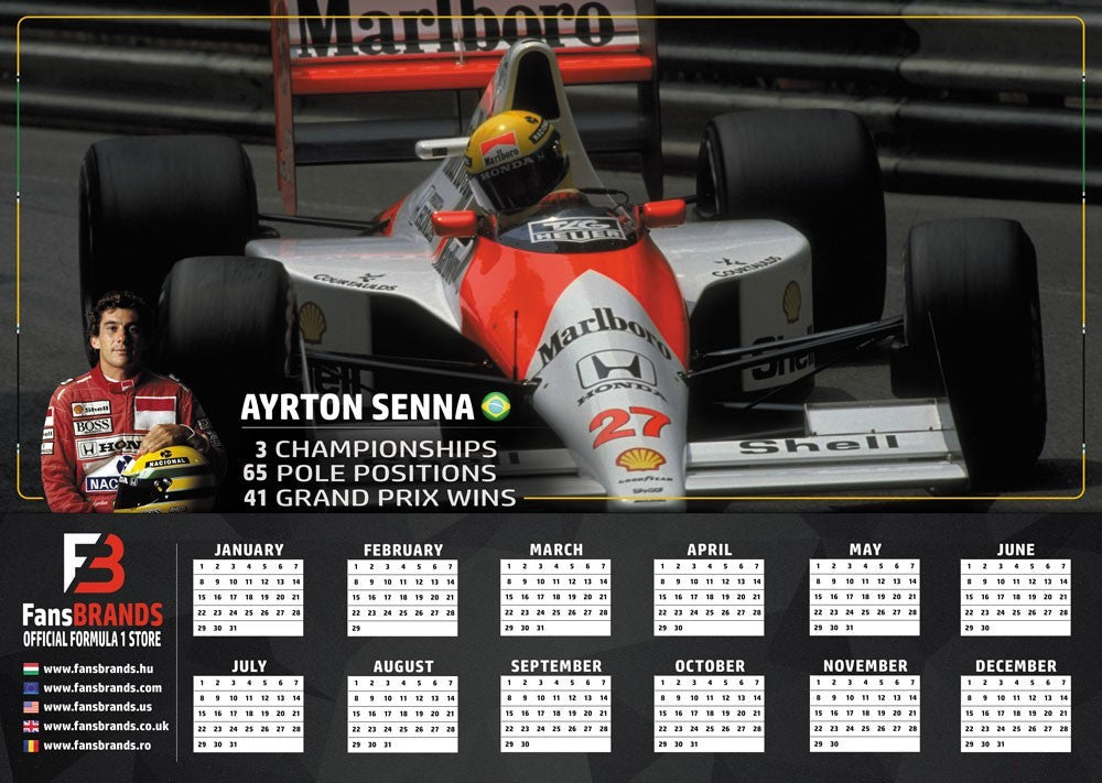 Ayrton Senna race calendar