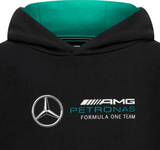Sudadera con capucha y logotipo de Mercedes para niños, color negro