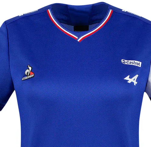 Camiseta Alpine para mujer, equipo Fernando Alonso 14, azul, 2021