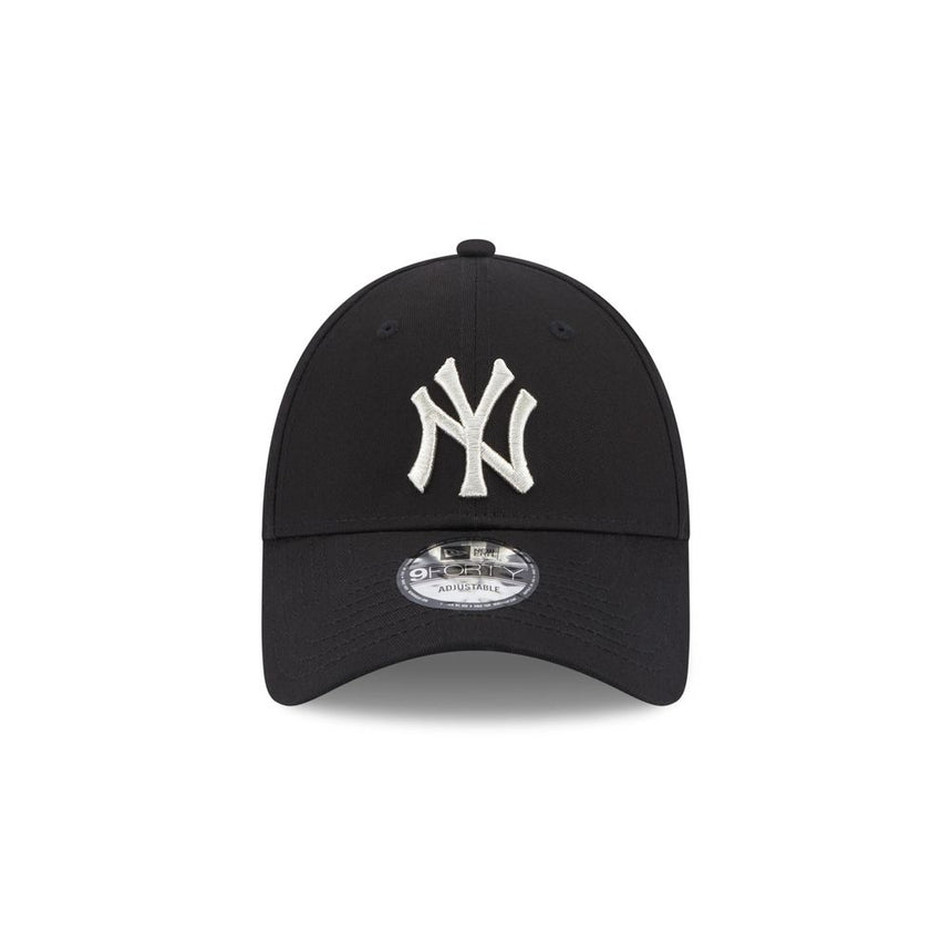 Gorra de béisbol 9FORTY con logotipo metálico de los Yankees de Nueva York, negra