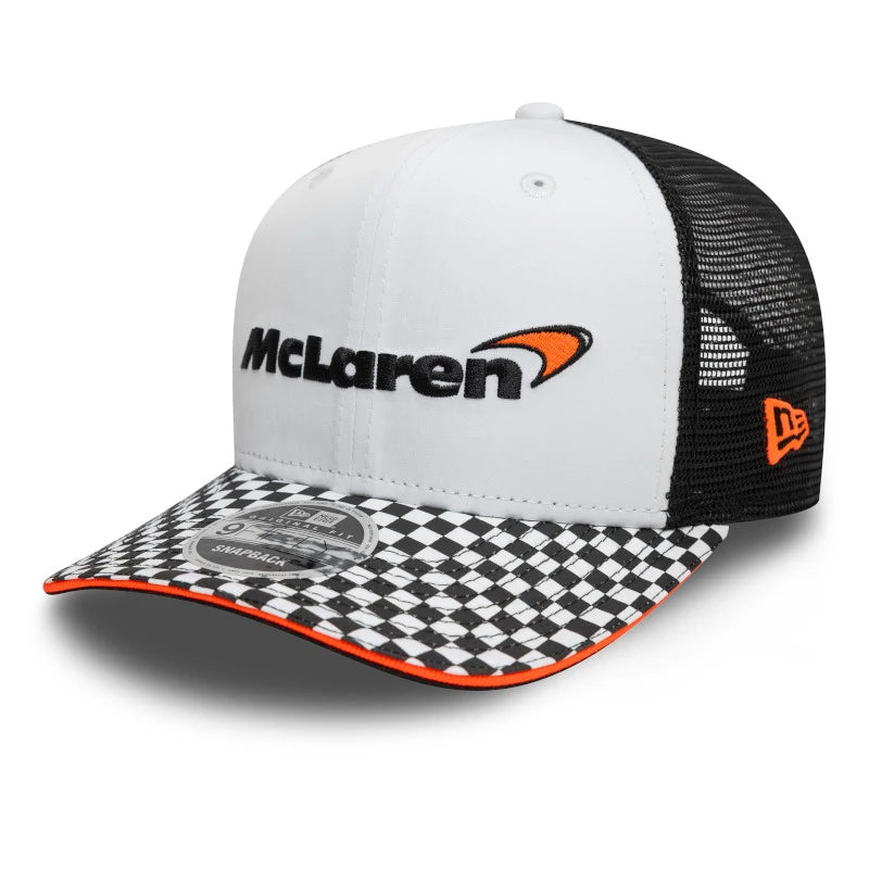 Gorra 9FIFTY con visera a cuadros de McLaren, blanca 🔥