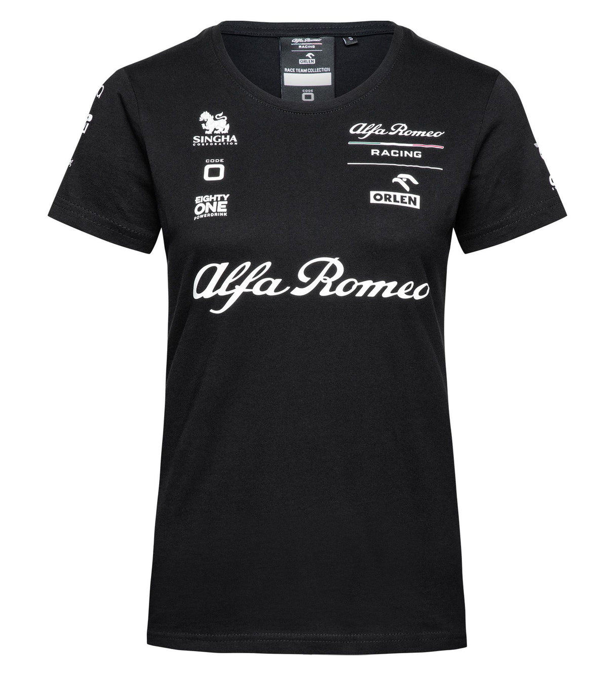 Alfa Romeo Womens T-shirt, Essential, Black, 2021