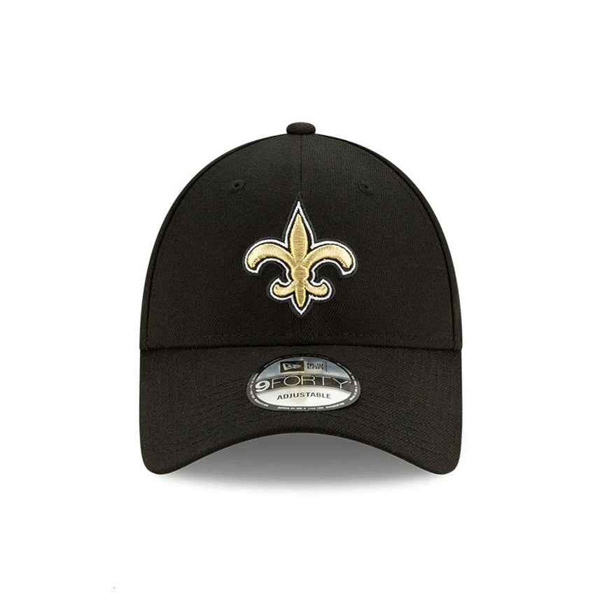 Gorra de béisbol negra de los New Orleans Saints