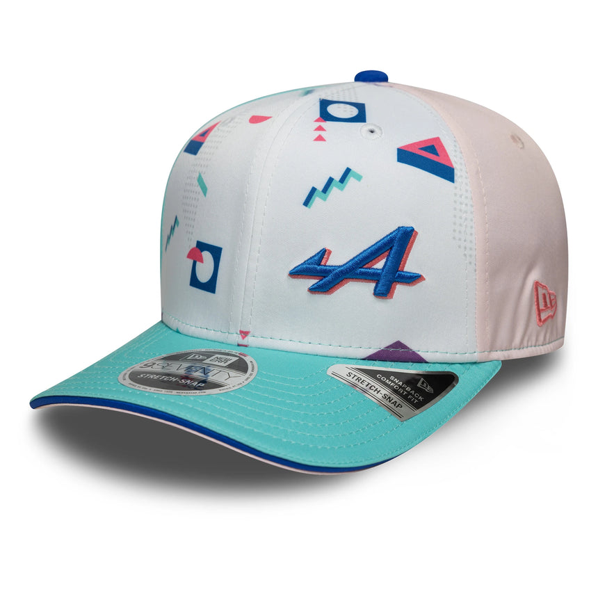 Gorra Alpine Miami 9Seventy, blanca 🔥